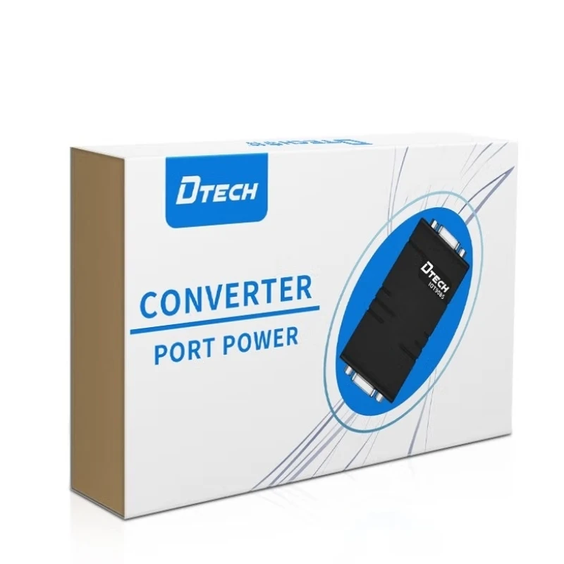 DTECH IOT9085 3 Wire Passive RS232 Male to Female Photoelectric Isolation Signal Converter