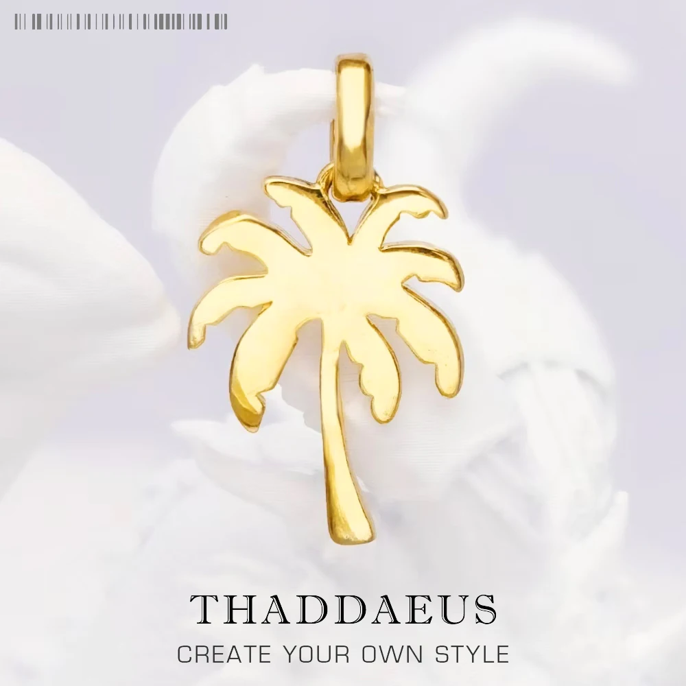 

Кулон с кокосовым деревом Новинка модные ювелирные изделия Европейский тренд аксессуары из стерлингового серебра 925 пробы подарок для женщ...