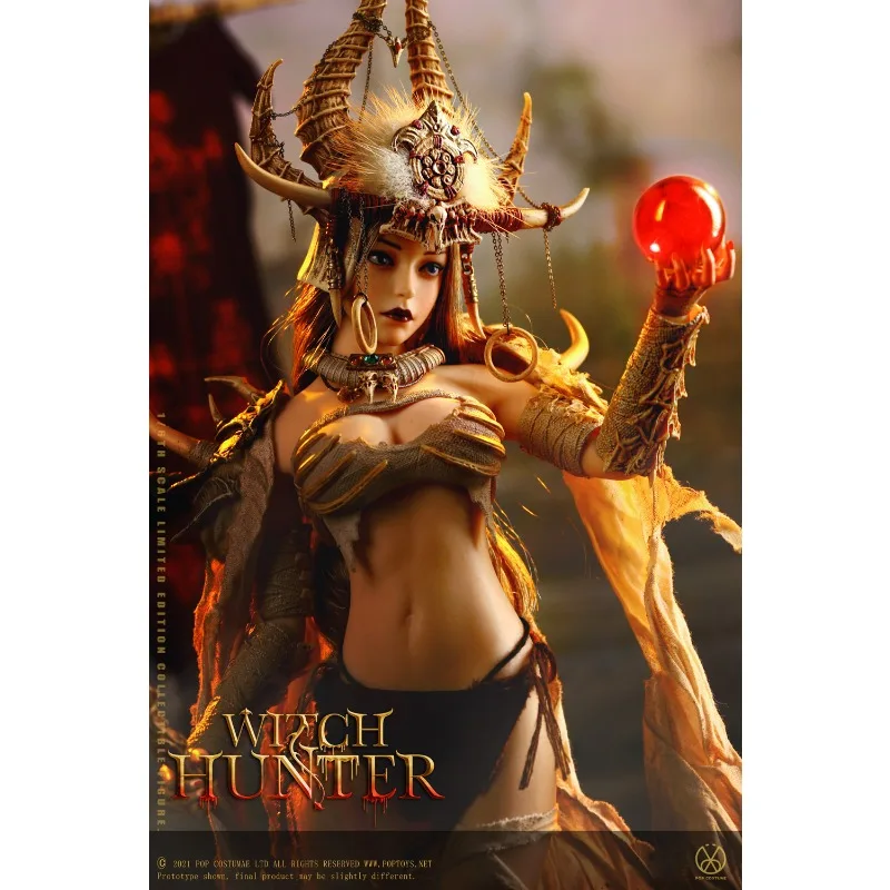 POPTOYS Original WH001 1/6 Witch Hunter Series Afar Undead Banner Finished Product Mobile Soldier Doll Model Toy Gift in Stock