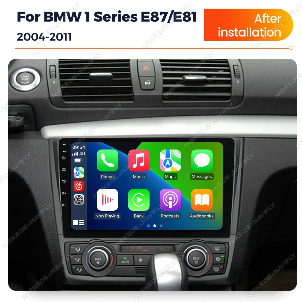 2Din CarPlay Car Radio For BMW 1 Series E87 E81 E82 E88 2004 2005-2011 Android 14 Auto DVR Monitor Rear View Camera Media Player