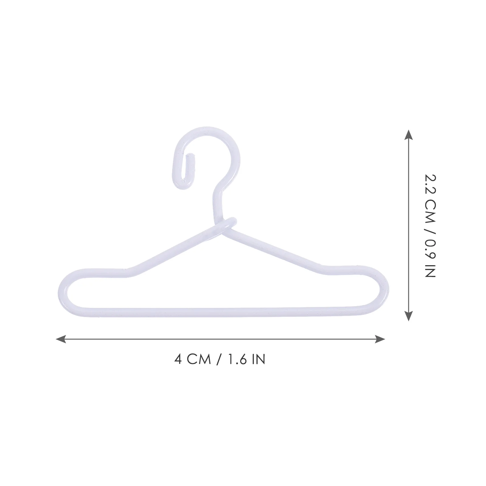 50-delige mini-hanger poppen jas herboren accessoires kleine kleding speelgoed jurk rek houder klein