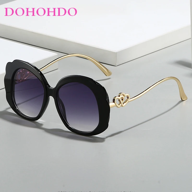 

Luxury Fashion Oversized Butterfly Frame Sunglasses Women Men Brand Designer Shades Street Photography Travel Eyeglasses UV400
