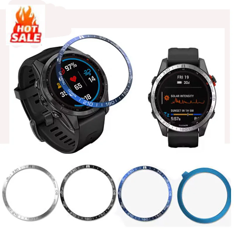 

С клейкой поверхностью для наручных часов Garmin Fenix 7 Garmin Fenix 7S, умные часы, модный аксессуар для часов, металлическая вставка