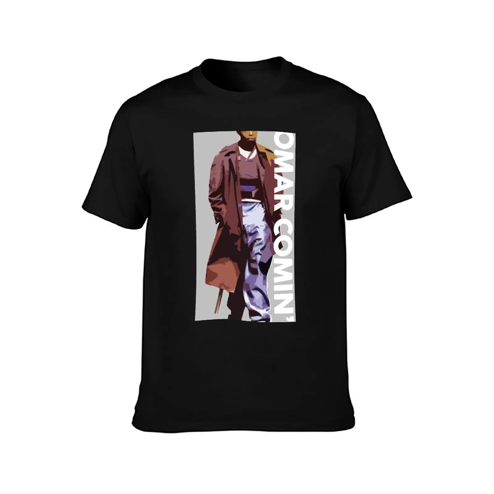 Omar Comin The Wire T-Shirt t shirts for man pack cotton T-Shirt
