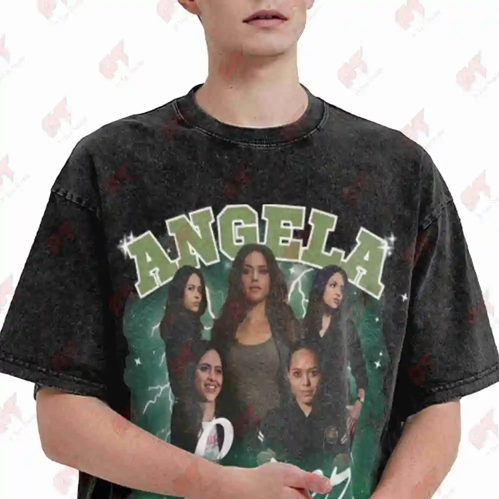 The Rookie Angela Lopez 90s Bootleg TV Show Vintage Washed Tee Pure Cotton T-Shirt