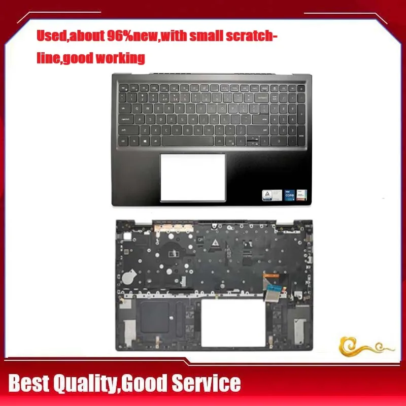 YUEBEISHENG               New/org For Dell Vostro 5510 5515 V5515 V5510 plamrest US keyboard upper cover 0JVYYX  Touchpad Speake