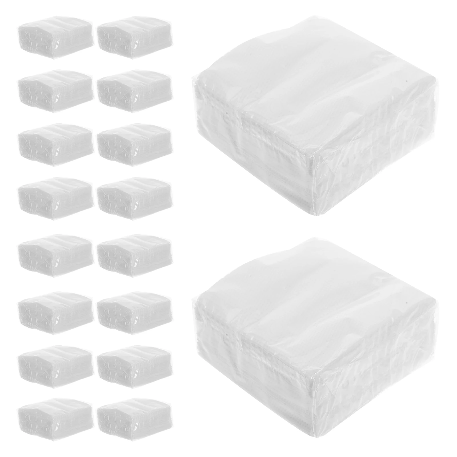 

50pcs Thickened Tissue Paper 60 Sheets White Virgin Wood Pulp Foldable Restaurant Napkins Bulk Halloween Party Refills Car