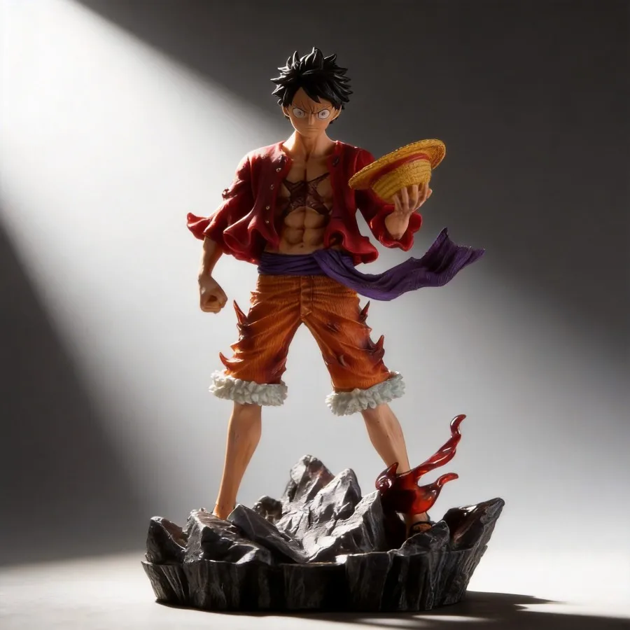 

One Piece Luffy (Haoshoku Haki) Anime Figure 24cm Dual Head Sculpture Collectible Gift for Fans