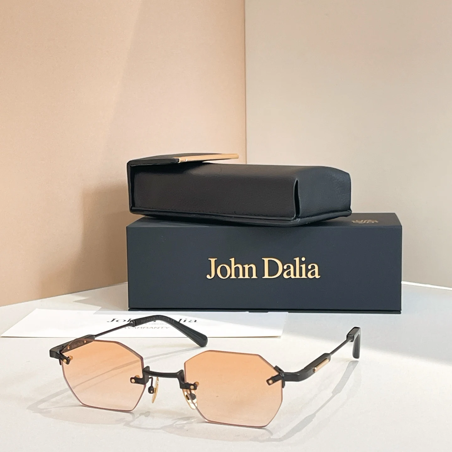 Voor JOHN DALIA JD CURTIS Luxe grenzeloze gepolariseerde zonnebril Heren Designer zonnebril Mannelijke zakelijke damesbril met doos