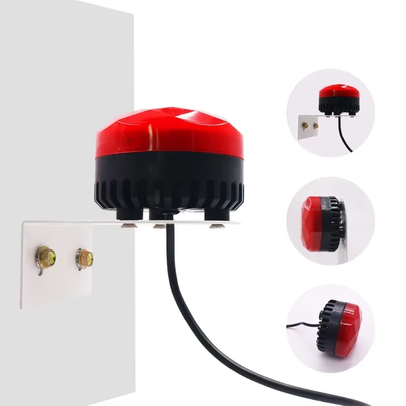 2026Professional Lighting High Decibel Sound & Light Alarm LED Indicator Rotation Flashing Machine Failure