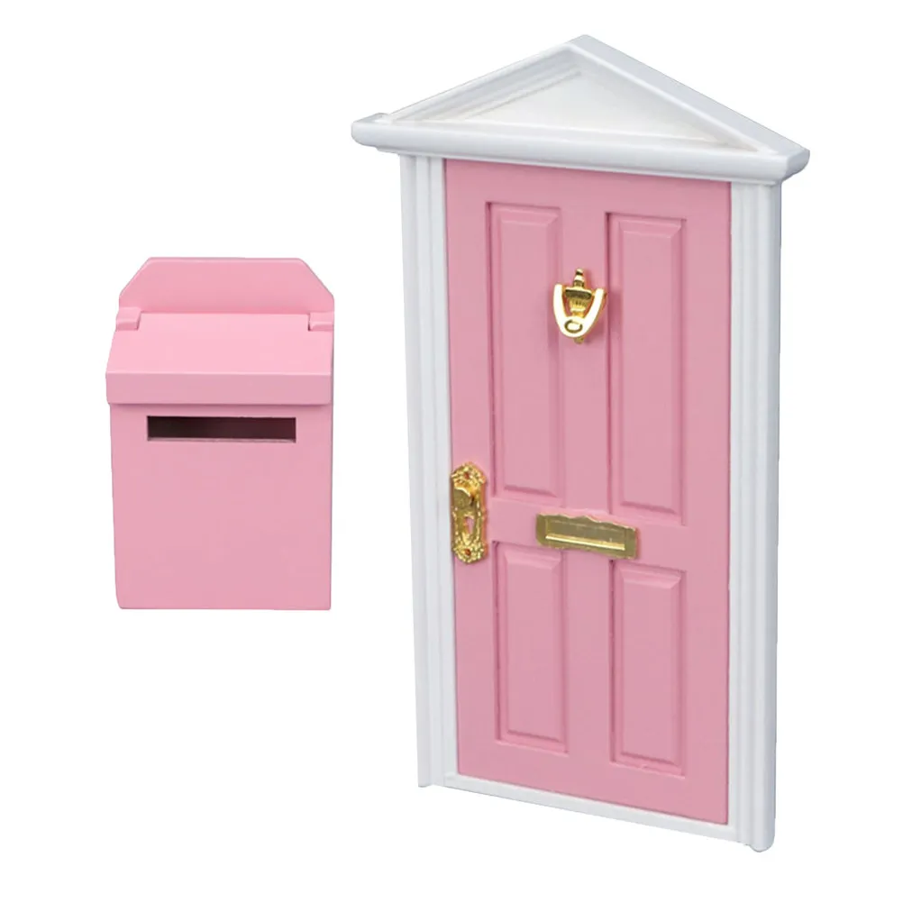 

Valentine's Day Micro Scene Furniture Ornaments Mini Tinplate Mailbox House Building Kit