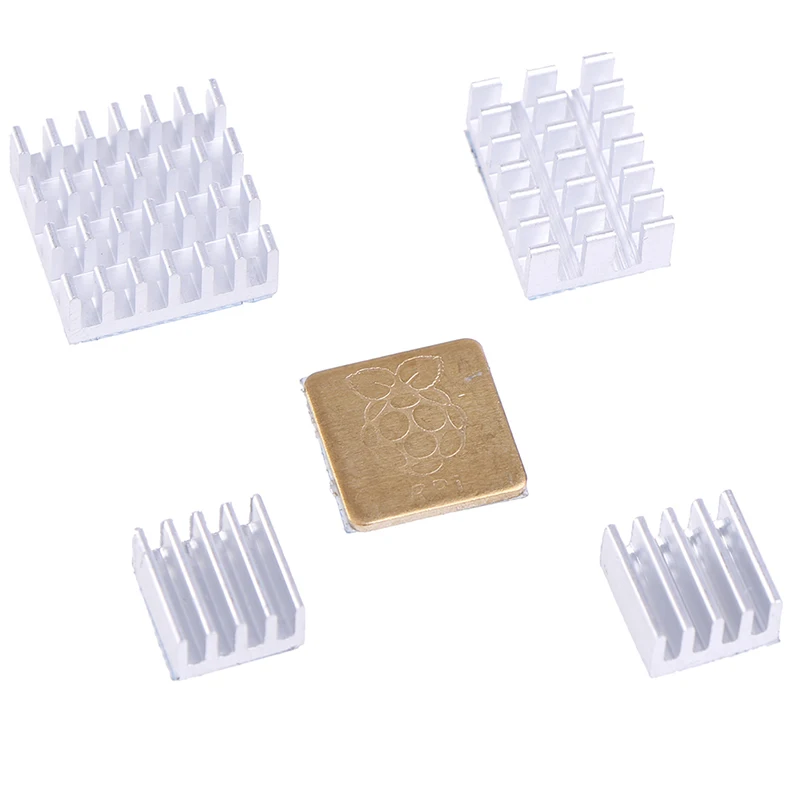 5Pcs Voor Raspberry Pi 2/3/4 3B + 4B Aluminium Heatsink Radiator Cooler Kit Voor Raspberry Pi 4 (Goud) - afbeelding 1