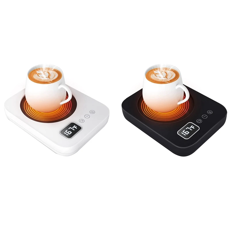 แก้วกาแฟอุ่นแก้วที่อุ่นกาแฟอุ่นแก้วสำหรับโต๊ะทำงานที่มีการตั้งค่า3-Temp/สวิตช์เซ็นเซอร์แรงโน้มถ่วง/ปิดอัตโนมัติ