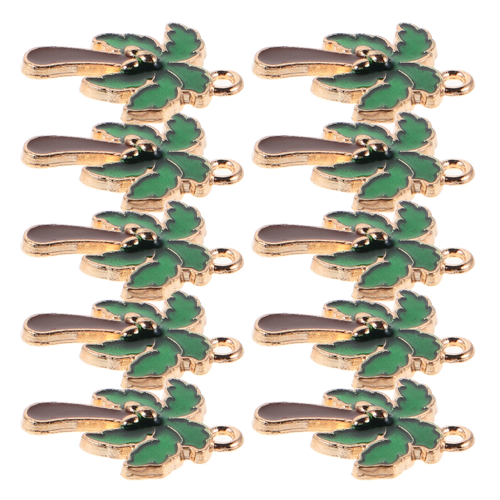 

80pcs Coconut Tree Alloy Pendant Charms DIY Jewelry Necklace Earring Keychain Accessories Tropical Zinc Charms