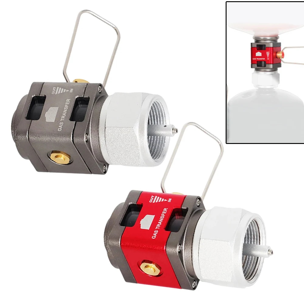For Outdoor Camping & Hiking Enthusiasts Camping Visual Gas Tank Converter Residual Gas Collection Valve Mutual Charge