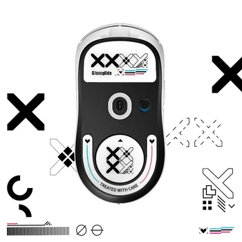 Patins de souris glisse pour G Pro X Superlight 2, souris de jeu sans fil en verre, pieds antidérapants, autocollants spécialisés pour les souris de jeu