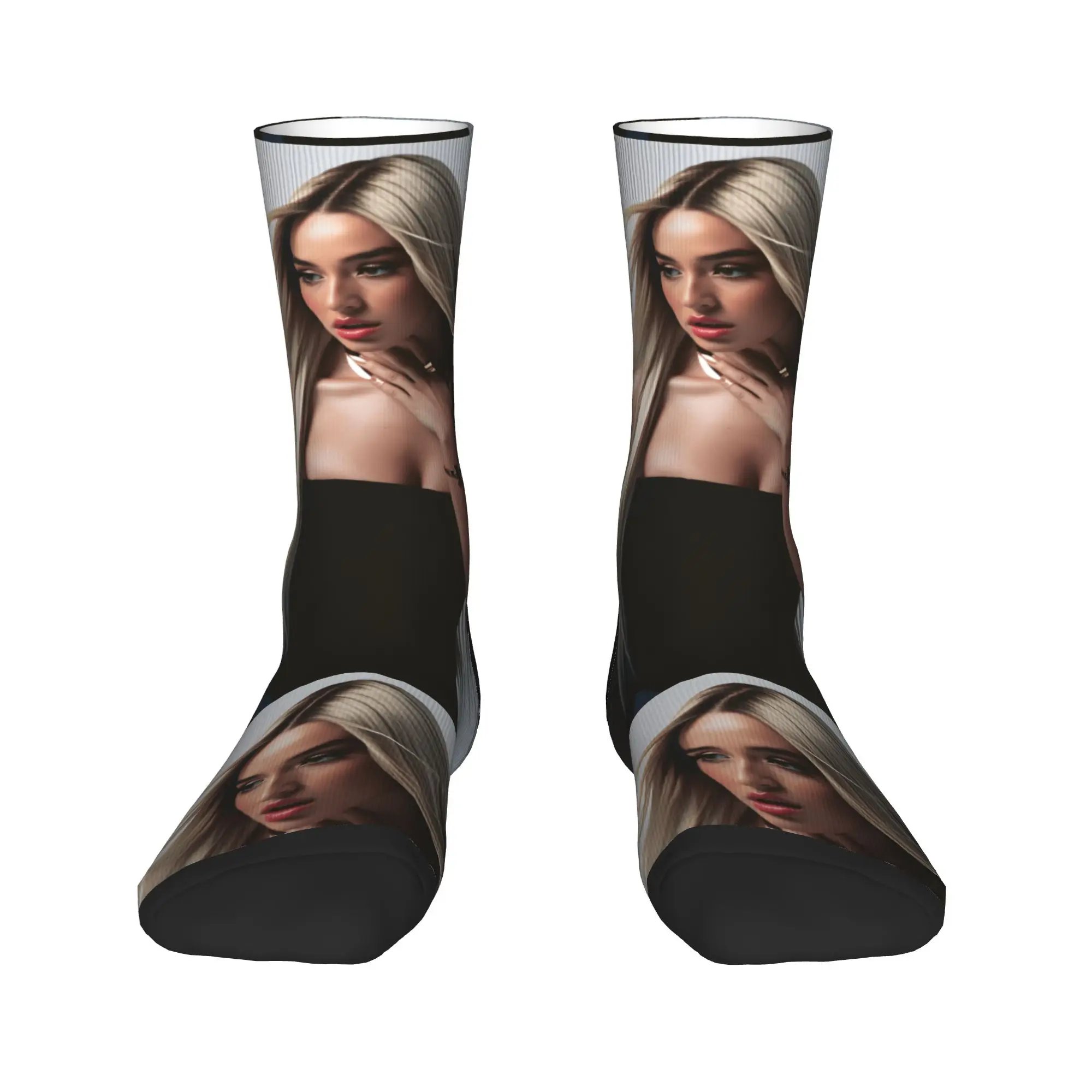 Meias masculinas unissex l-lolas i-indigos cantor espanhol meias antiderrapantes macias respiráveis inverno moderno impresso