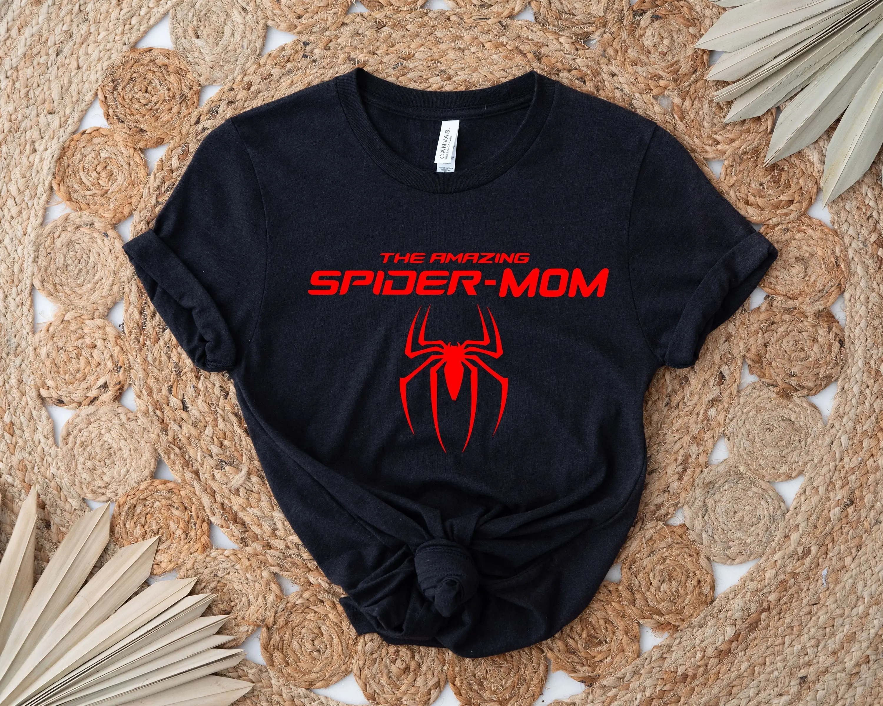 Spider Mom T Shirt Est Mother'S Day Mimi Gigi Aunt Mother The Amazing Tees