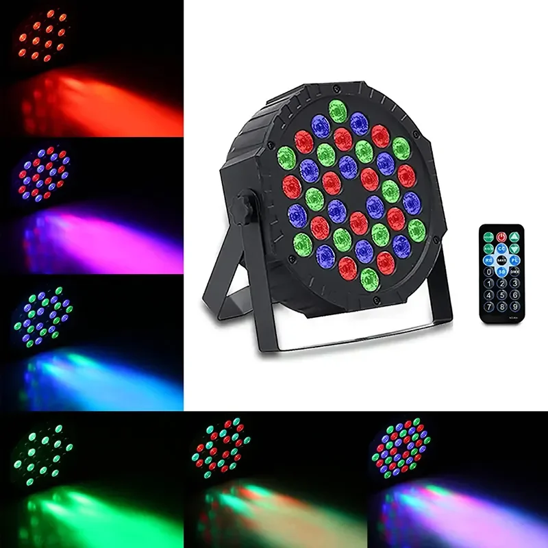 Botai LED Par Lights 36x3W RGB Wash DMX Controller Effect For Small Paty Disco DJ KTV Stage Lighting`