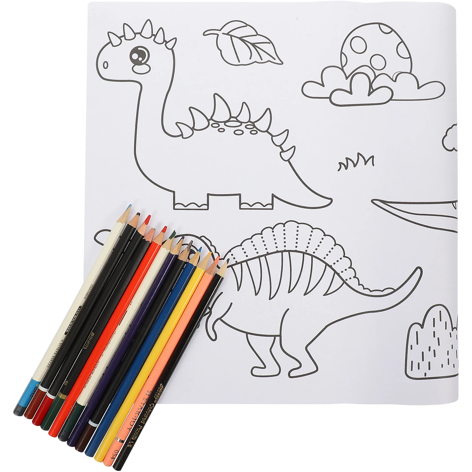 

Coloring Poster Kids Premium Paper Sketching Home School Fun Scene Decor Drawing Pad Graffiti Roll Painting Children Themed