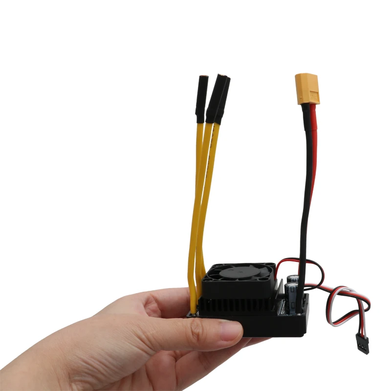 1PCS RC Boat 70A Brushless ESC Air-cooled Two-way Speed Controller UBEC 5V3A Drive 25kg Servo for 2-6S ROV Underwater Robot
