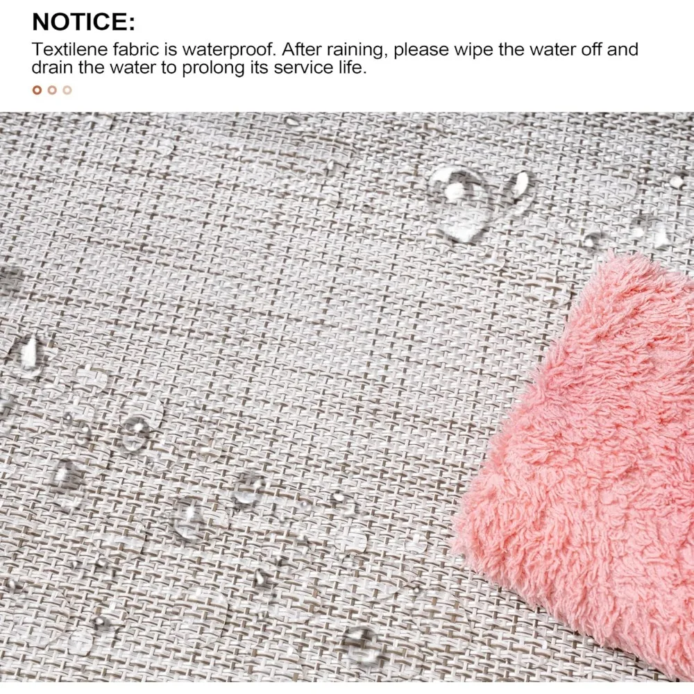 2PCS Chaise Lounge Chairs Outdoor with 1PC Side Table, Aluminum Patio Lounge Set, Adjustable Five-Position Recliner