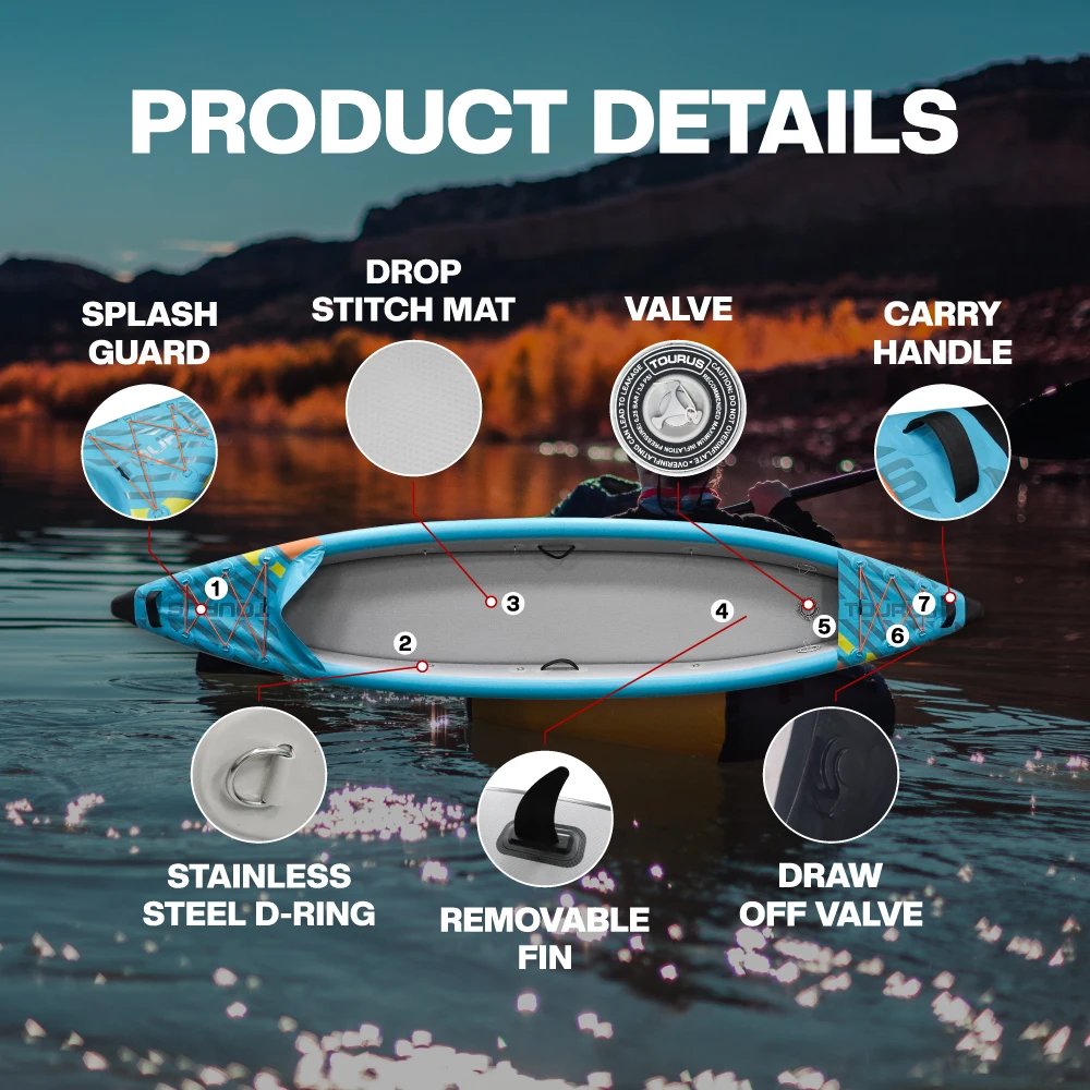 1 Person Touring & Recreational Inflatable Kayak