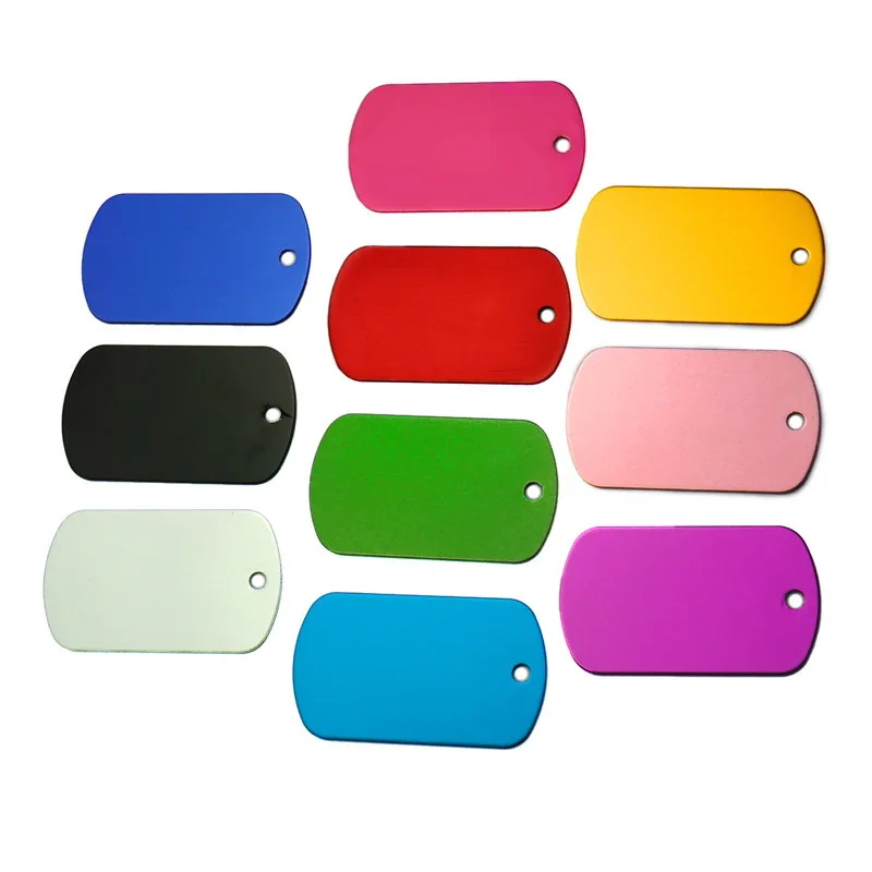 10 PCS Mix Color Aluminium Alloy Keychain Key ID Label Tags Luggage ID Tags Metal Hotel Number Classification Card Key Rings