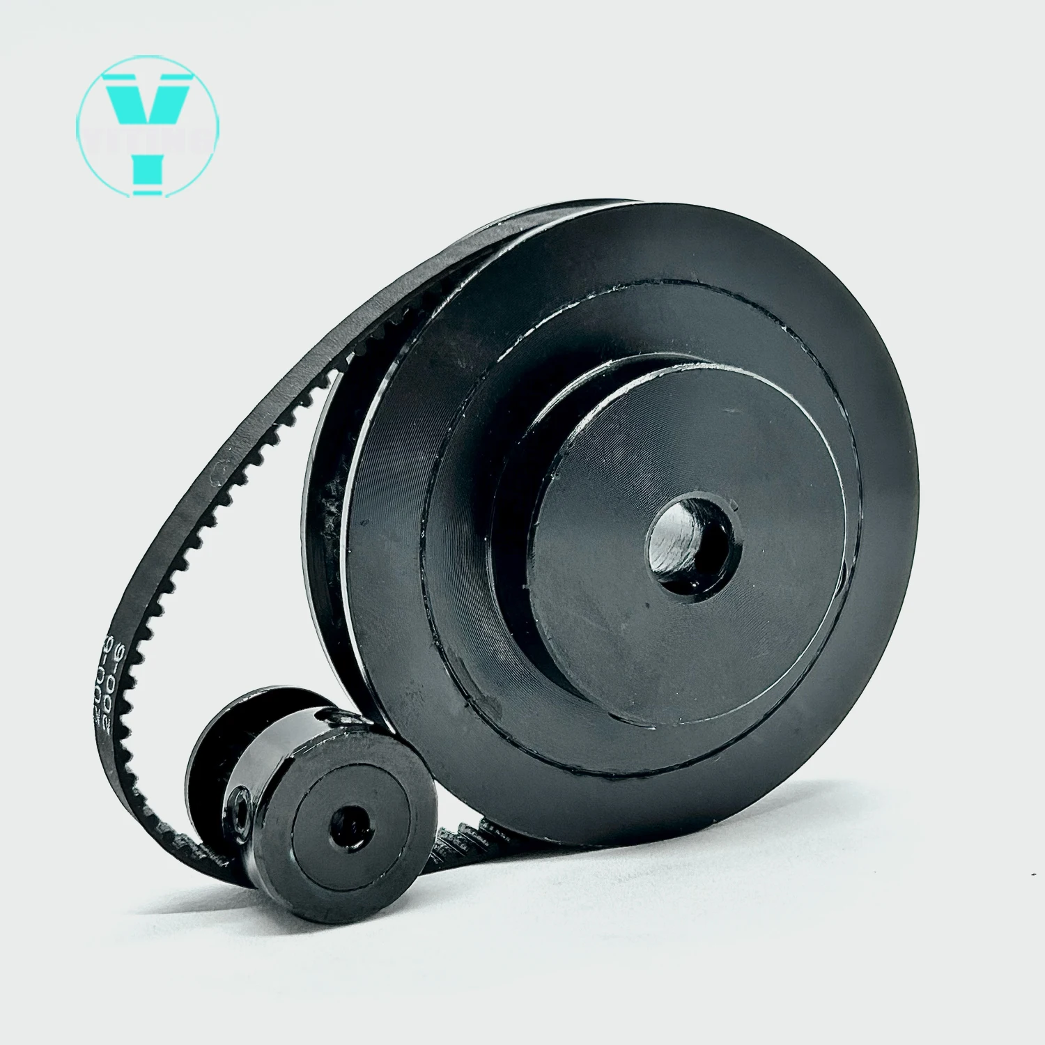 2GT 2M 80Teeth 20T  GT2 20Teeth 80T Timing Belt Pulley Set Belt Width 6mm Bore 3~8mm  4:1 Wheel Synchronous Pulley Belt Kit