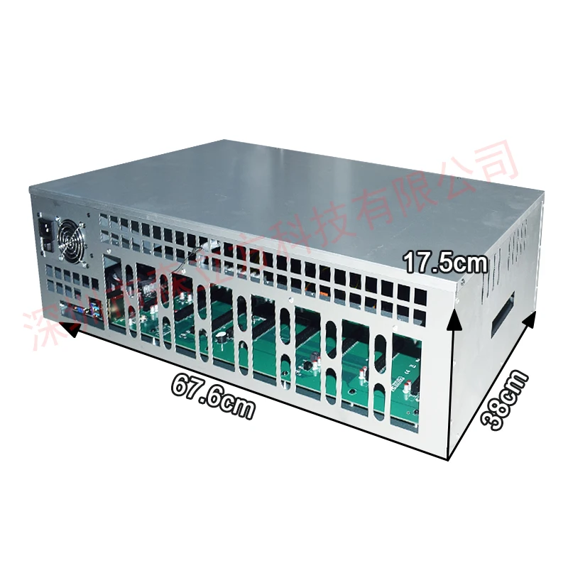 ETC RVN Miner Platform Built-in B85M 65MM Card Distance Motherboard/2500W PSU/8gRAM/128GSSD/4fans Thickened Chassis Support 8GPU