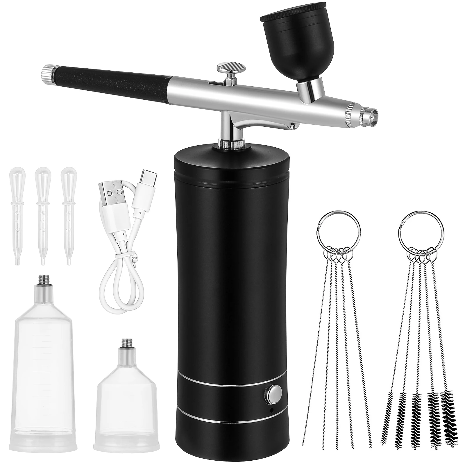 

1 set 1 Set Electric Airbrush Kit Cordless Wireless For Nail Art Painting Spray Makeup Airbrush Tool Accessory Included