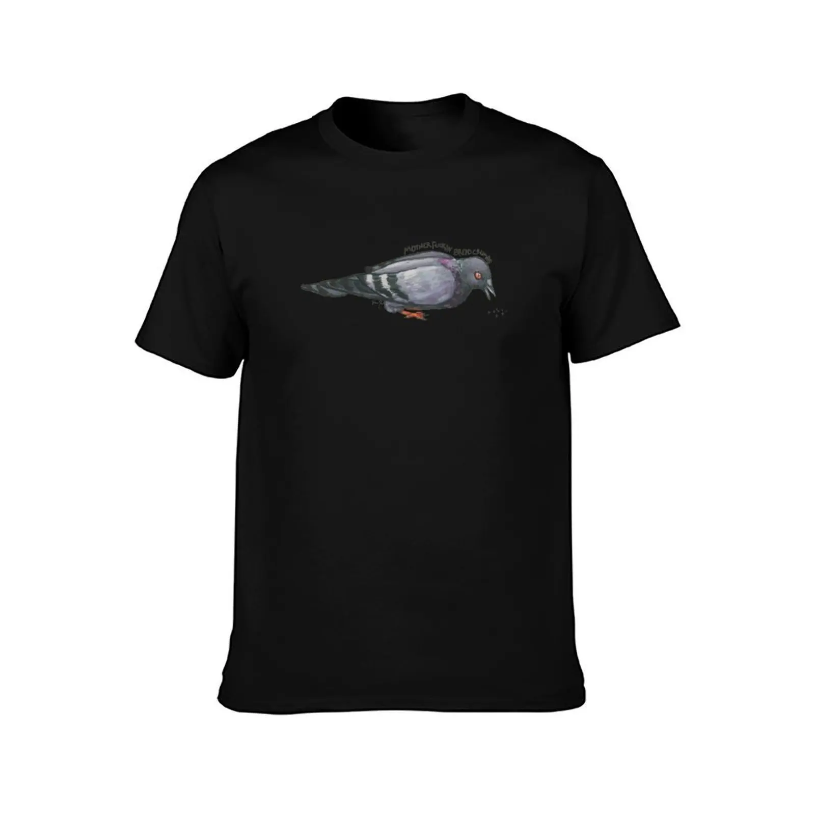 MotherF-in Bread Crumbs - Pigeon Art T-Shirt Breathable Lightweight Summer Top T-Shirt