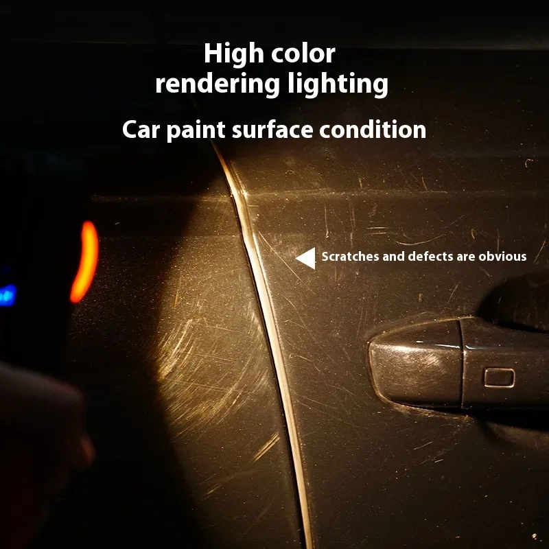 FUNAYA Portable Flashlight Car Detailing Tools Car Paint Finish Lamp Scan Swirl Magnetic Grip Multi Auto Repair Working Lights