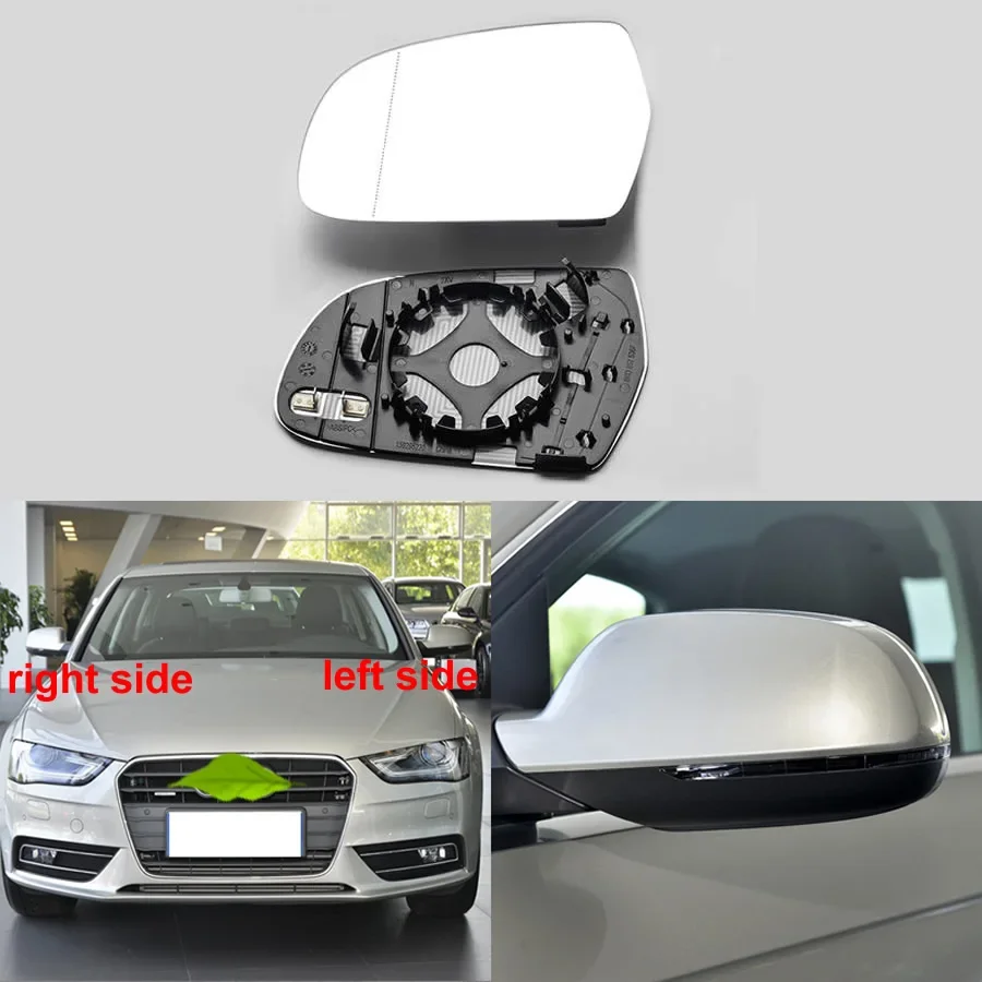 

Car Mirrors For Audi A4 A4L 2013 2014 2015 2016 Car Side Mirrors Lens Rearview Mirror Lenses Glass Heating 8K0857536F 8K0857535F