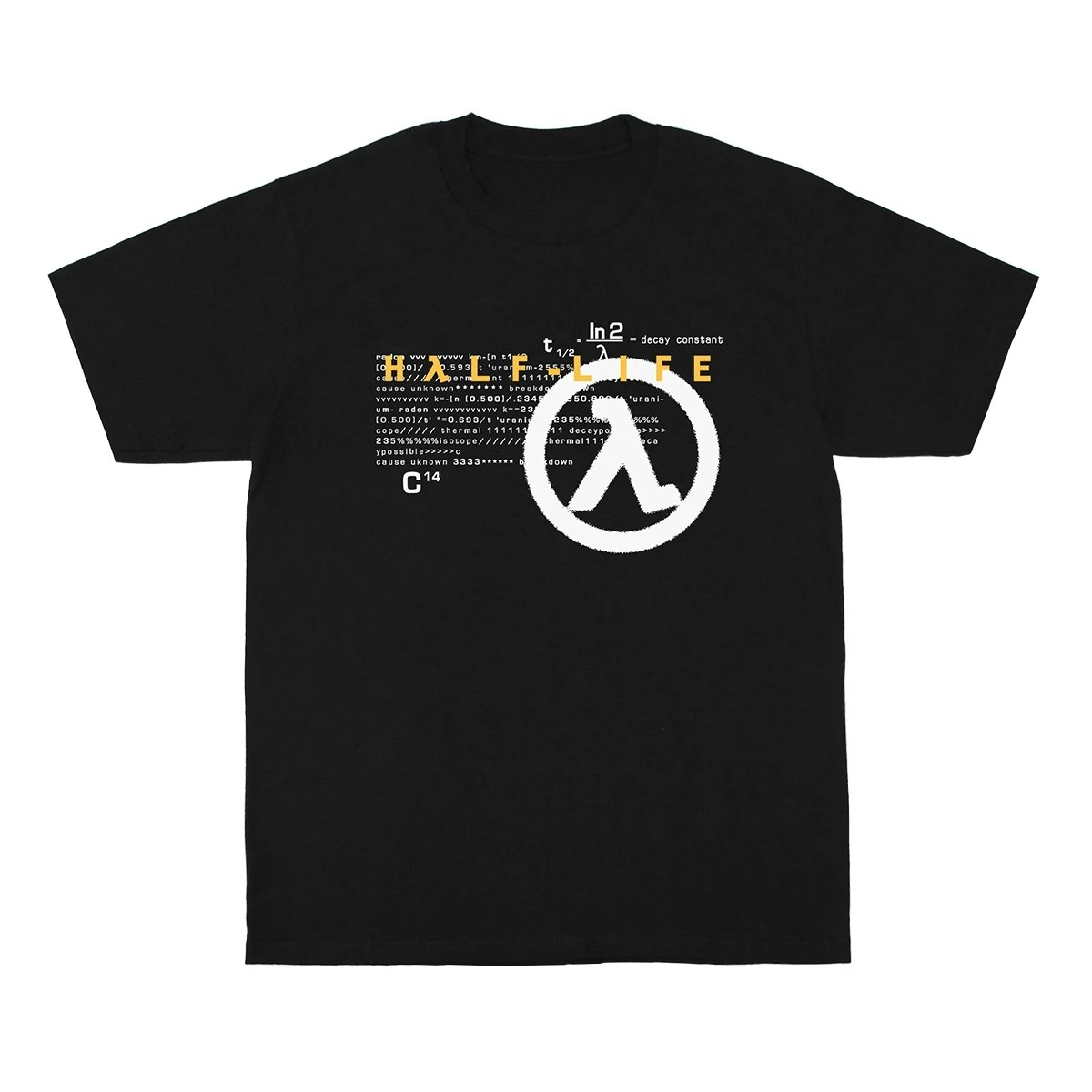 Half-Life CS Game Short-sleeved Code Logo Round-neck Casual Pure Cotton T-Shirt for Men and Women As Base Layer - view 6