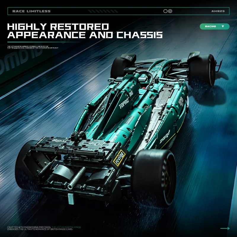 1960 elementów Techniczny Mode – Model Kit F1 recenzja i cena