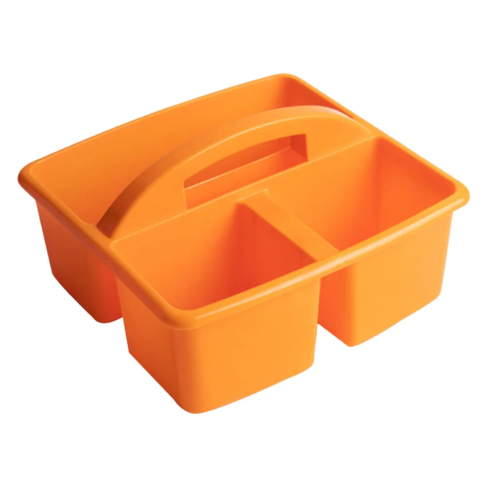 

Compartment Storage Basket Plastic Colored Pen Holder Portable Drawing Container Painting Tool PP Material Long Time Use