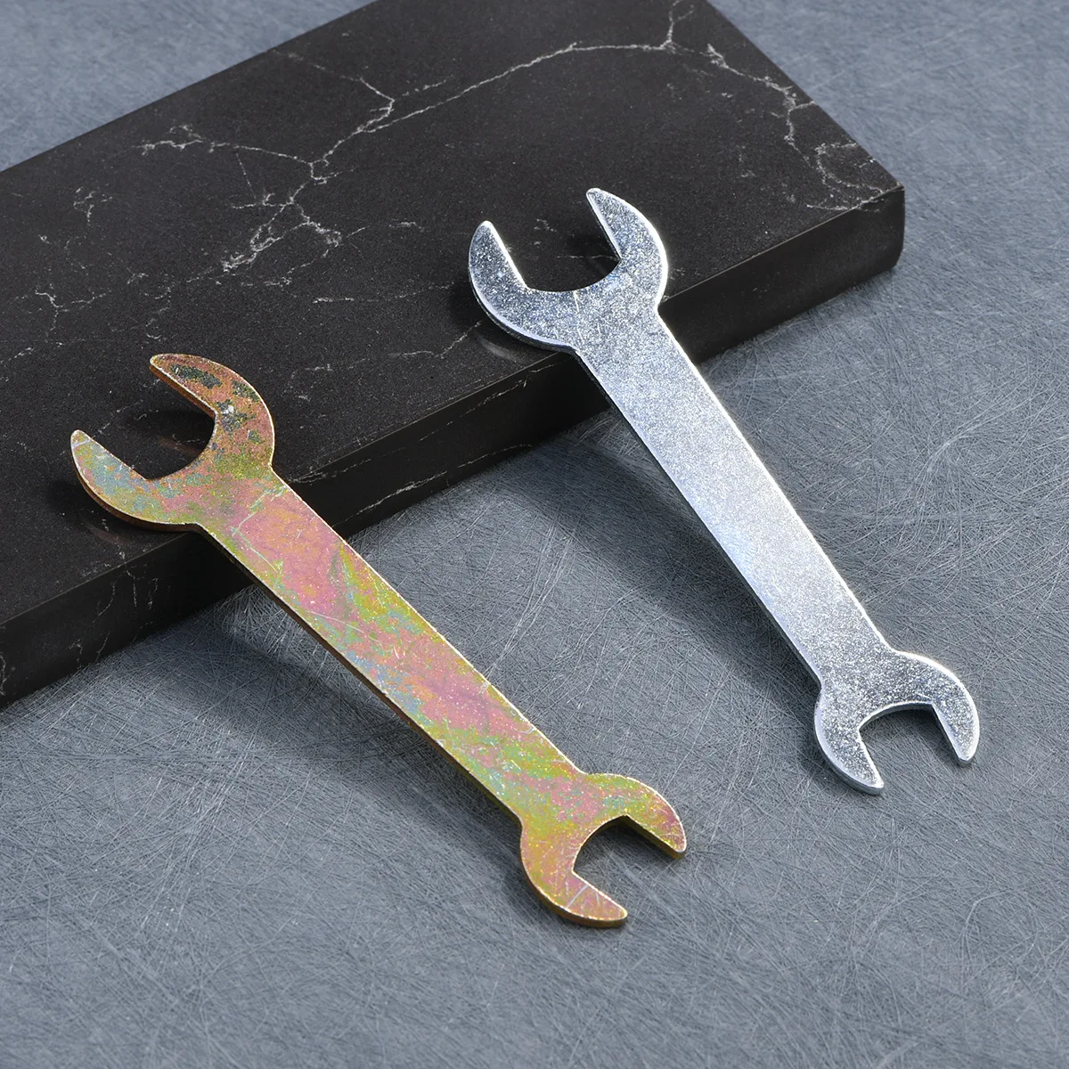 Iron Stamping Double Open-ended Wrench Forging Multi-purpose Wrench Tool Accessories Five Colors