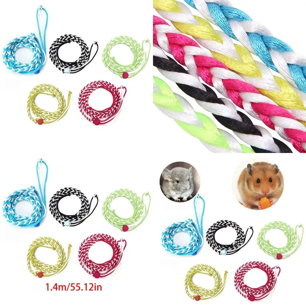 

Comfortable Harness Rope Adjustable for Hamster Ferrets Squirrel Small Animals high quality