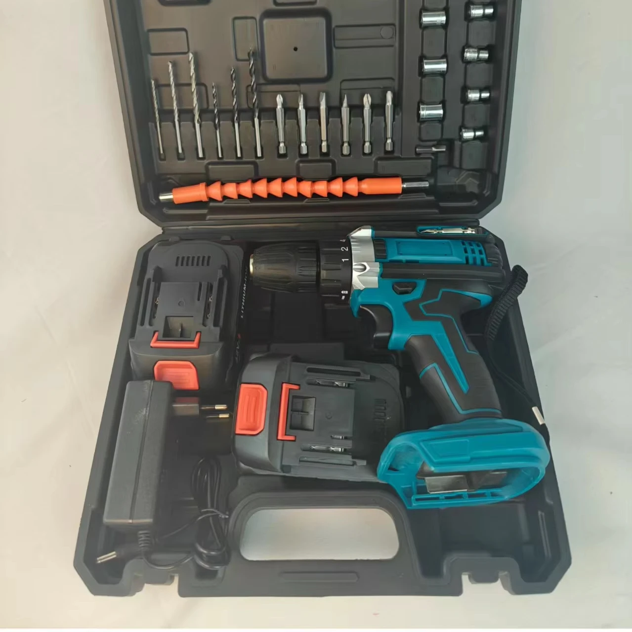 Speed Cordless Drill Screwdriver Combo Kit DIY Power Tools with Battery Source Other Tool Box Set