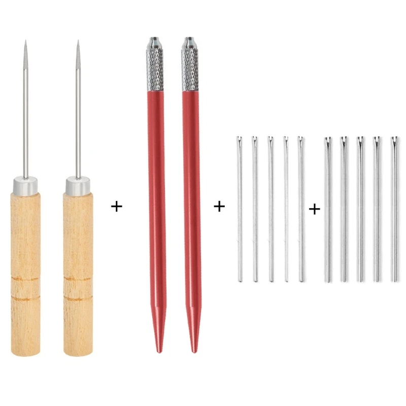 Outils réenracinement poupée avec aiguilles pour bricolage poignée poupée feutrage débutants bigoudi greffe cheveux