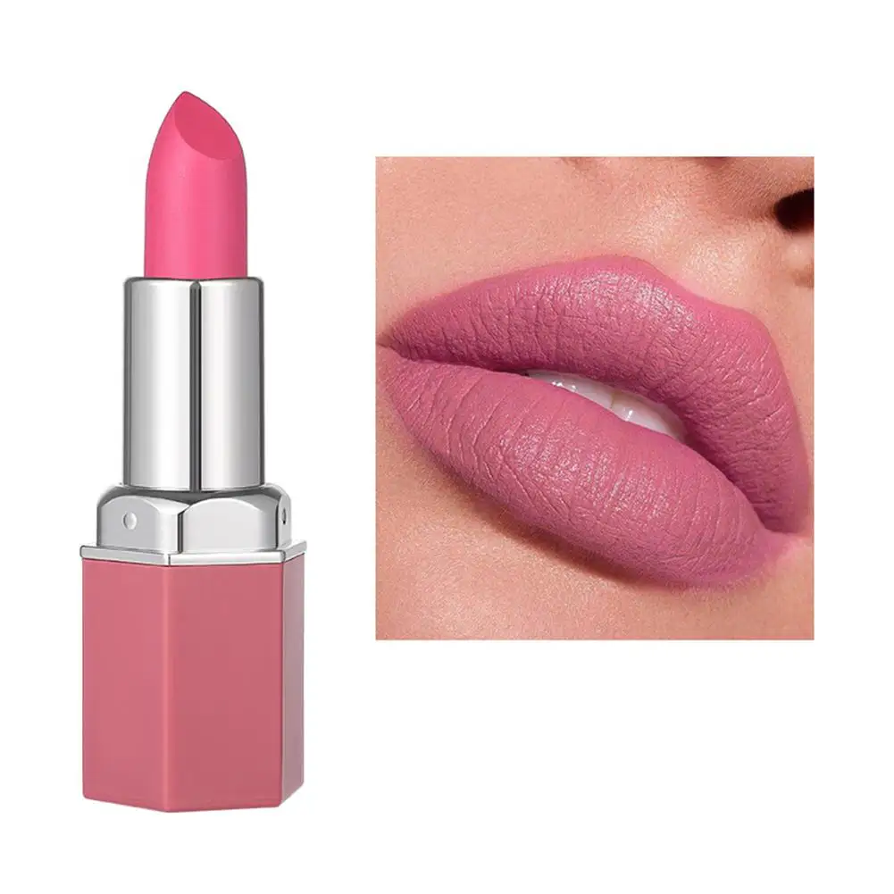 6 Colors Matte Lipstick Beauty Lip Gloss LippenstiftTinted Makeup Balm hot Hours Waterproof 24 new H1C0