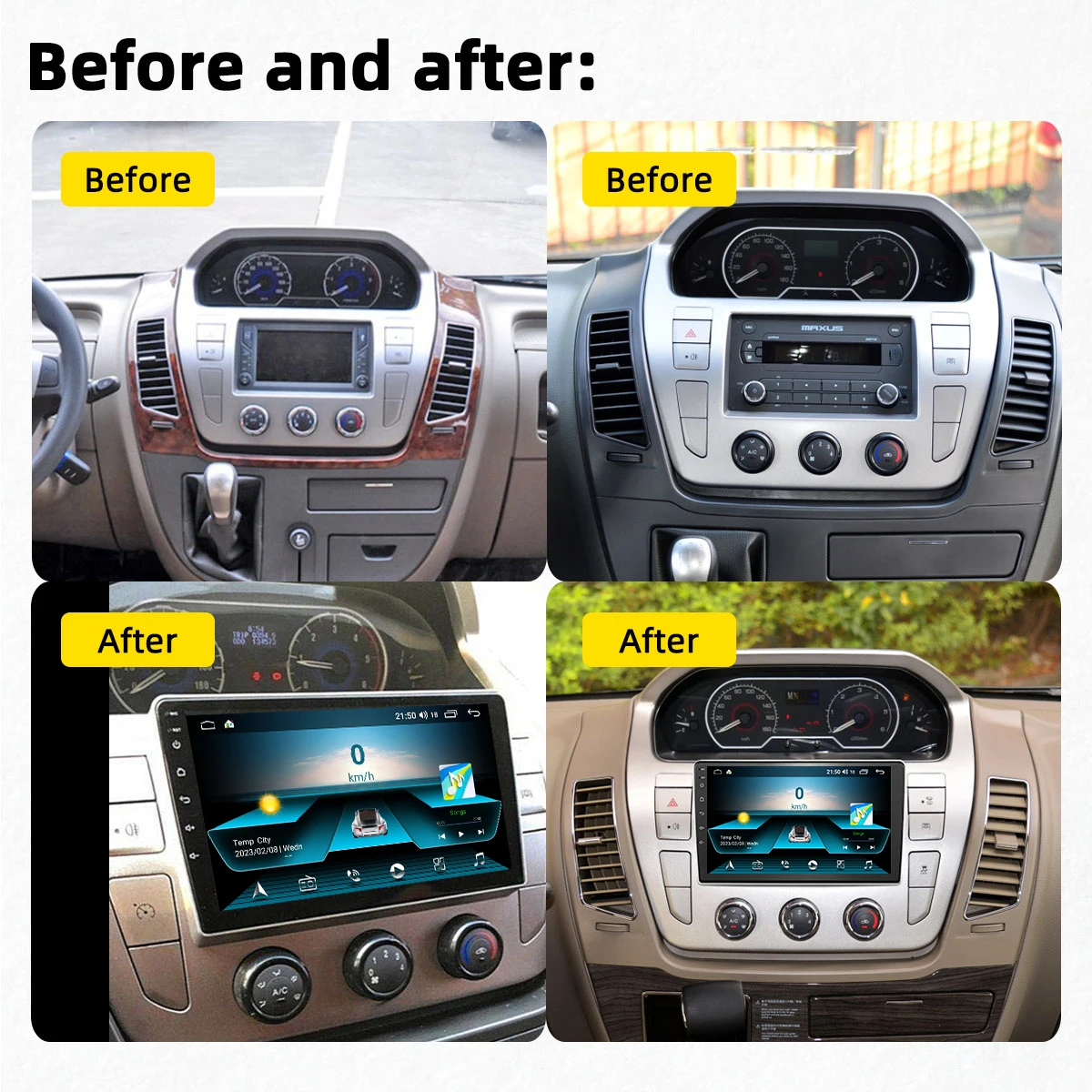 2 Din Autoradio for LDV MAXUS V80 Van 2012-2017 Car Stereo WiFi Carp lay GPS Navigation Multimedia Video Player Head Unit