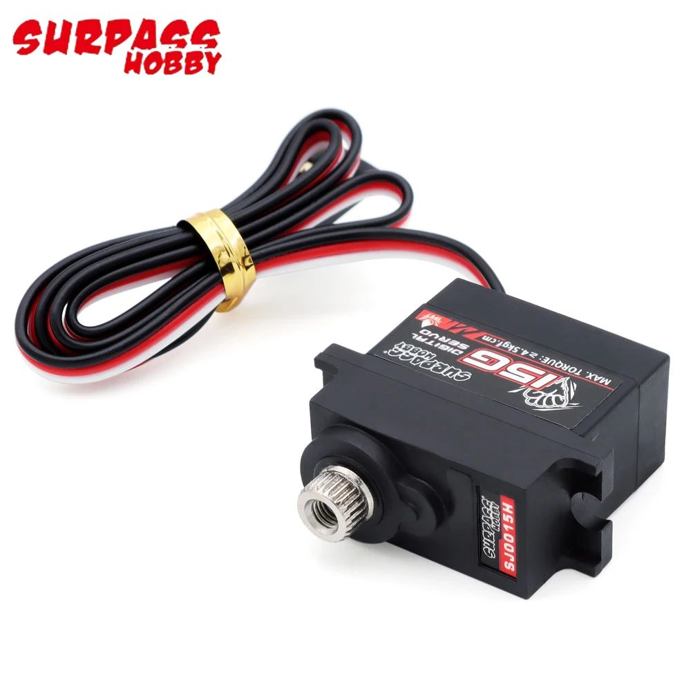 Surpass Hobby SJ0015M 4.8-6.0V 3.6kg/ SJ0015H 6-8.4V 4.5kg Metal Gear Waterproof 15g Digital Servo For RC Airplane/ Car/ Boat