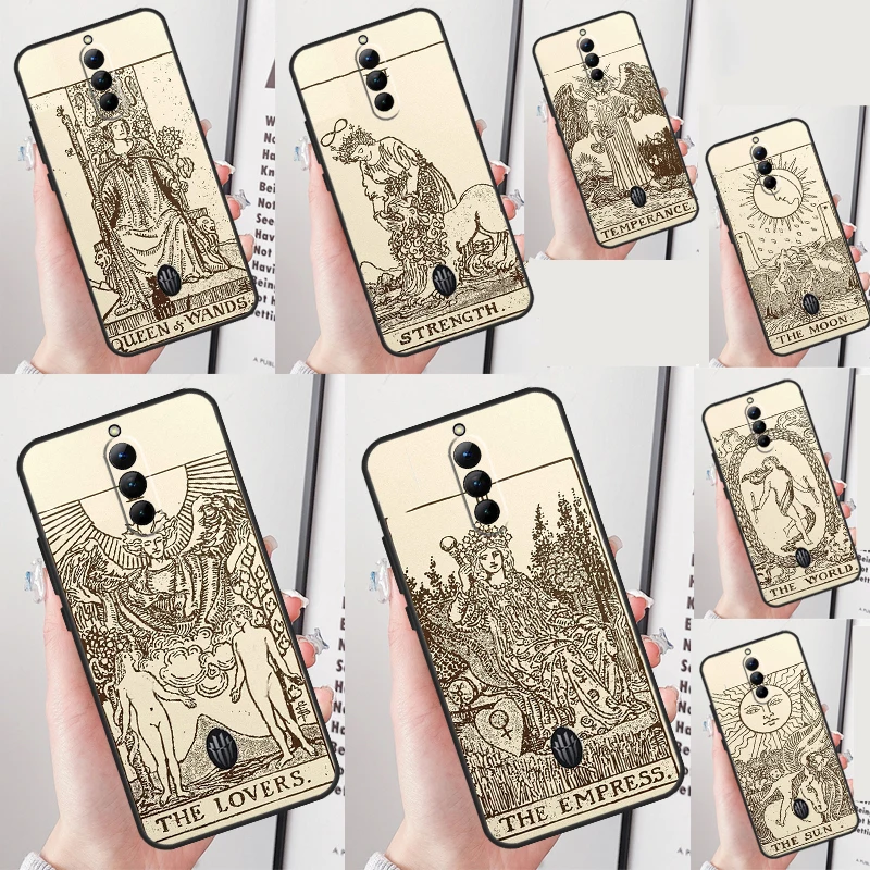 Tarot Card Astrology Sun Moon Lover Phone Case For Nubia Red Magic 8 Pro 8S Pro Plus 6 7 Pro 6S 7S Pro 5G 5S 6R Cover Coque