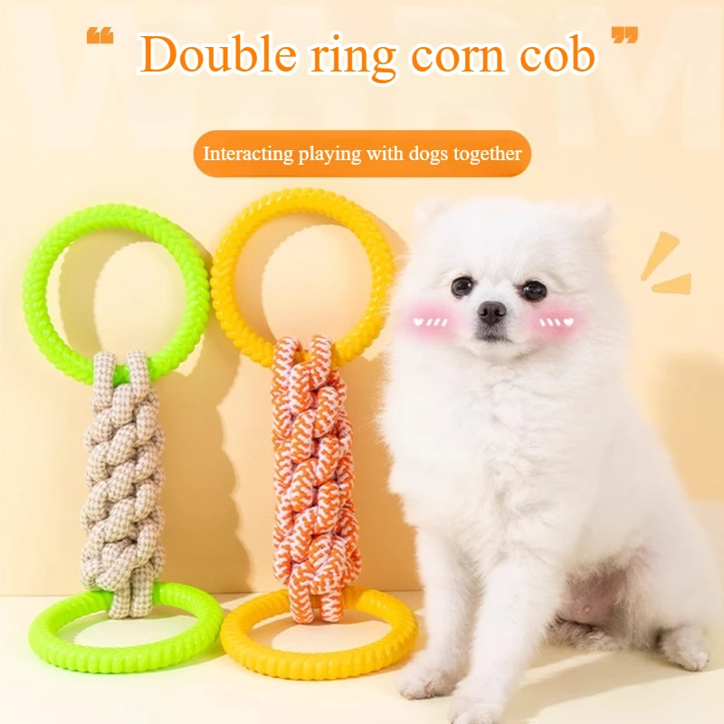 

Cotton Rope Toy Tug of War Large Dog Bite Resistant Grinding Stick Interactive Companion Dog Toy Supplies