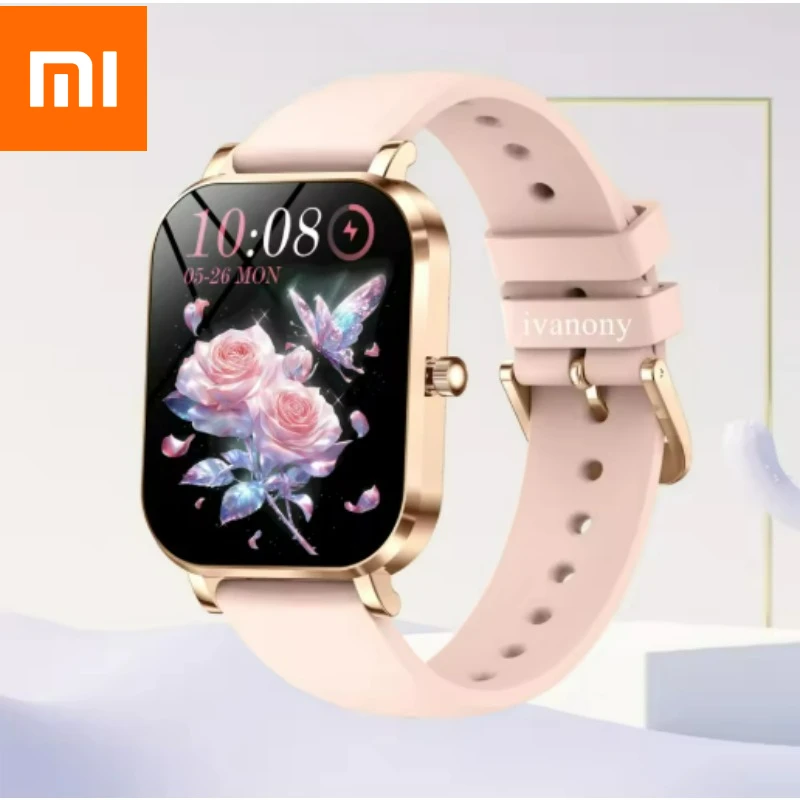 Xiaomi nouvelle montre intelligente femmes cadeau 8.8mm Ultra-mince corps fréquence cardiaque étanche Sport de plein air BT appel Smartwatch pour Android