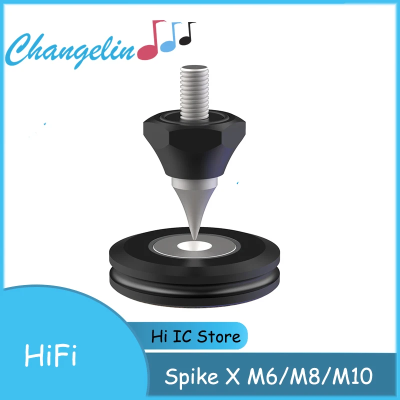 HIFI Audio Speaker Isolation Spikes 304 Stainless Steel Speakers Repair Parts Foot Nail /Pad Anti-shock Shock Absorber Vibration