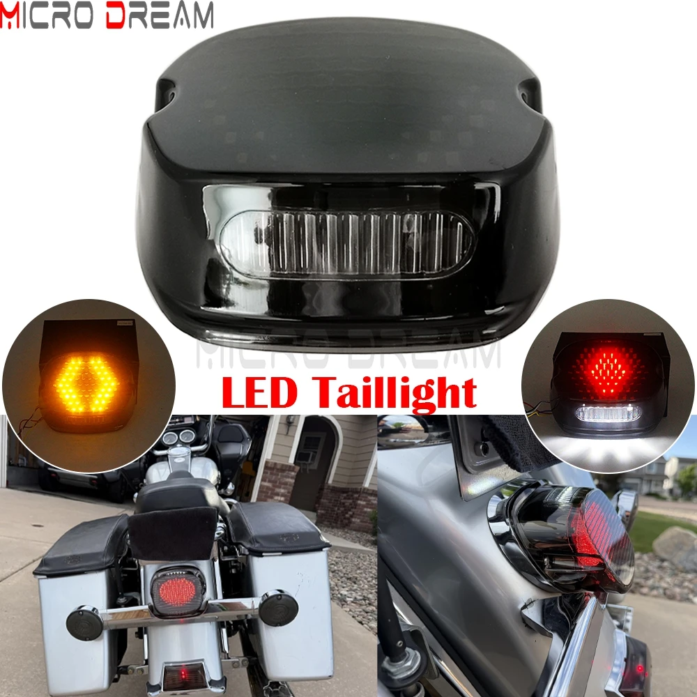 

Для Harley Softail Dyna Electra Glide Sportster XL Мотоцикл 12 В Задний фонарь Светодиодный указатель поворота IP67 Подсветка номерного знака Стоп-сигнал