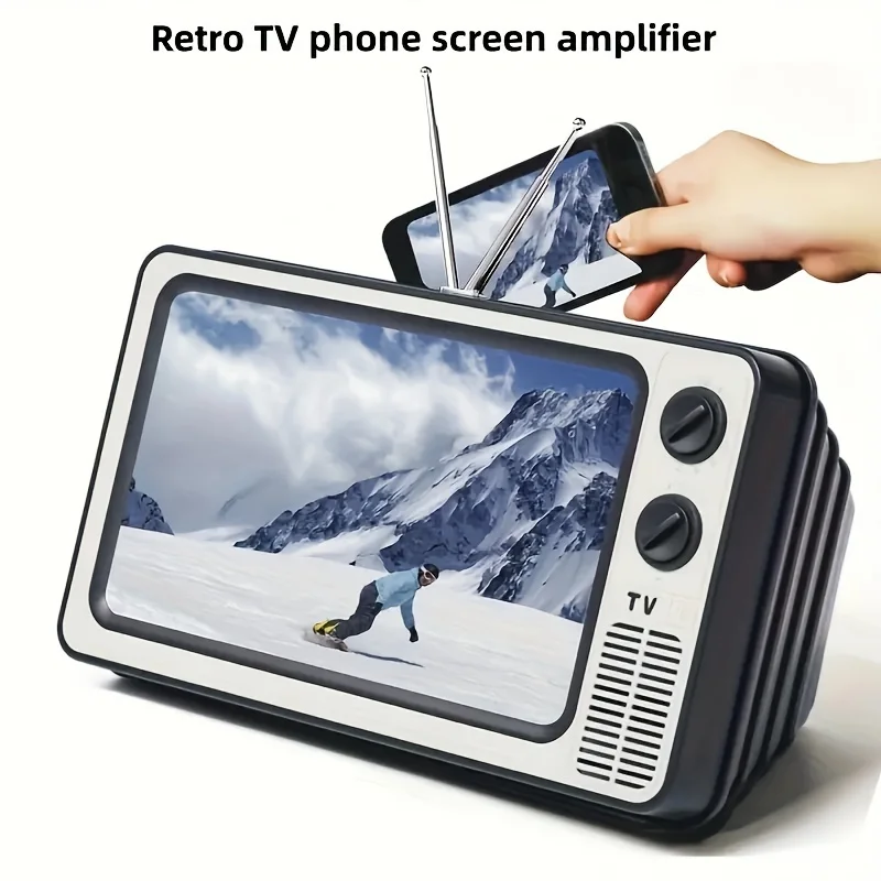 

12 Inch Phone Screen Magnifier Enlarged Expand Stand Phone Holder HD Video Amplifier Eyes Protection Retro TV Box For Iphone